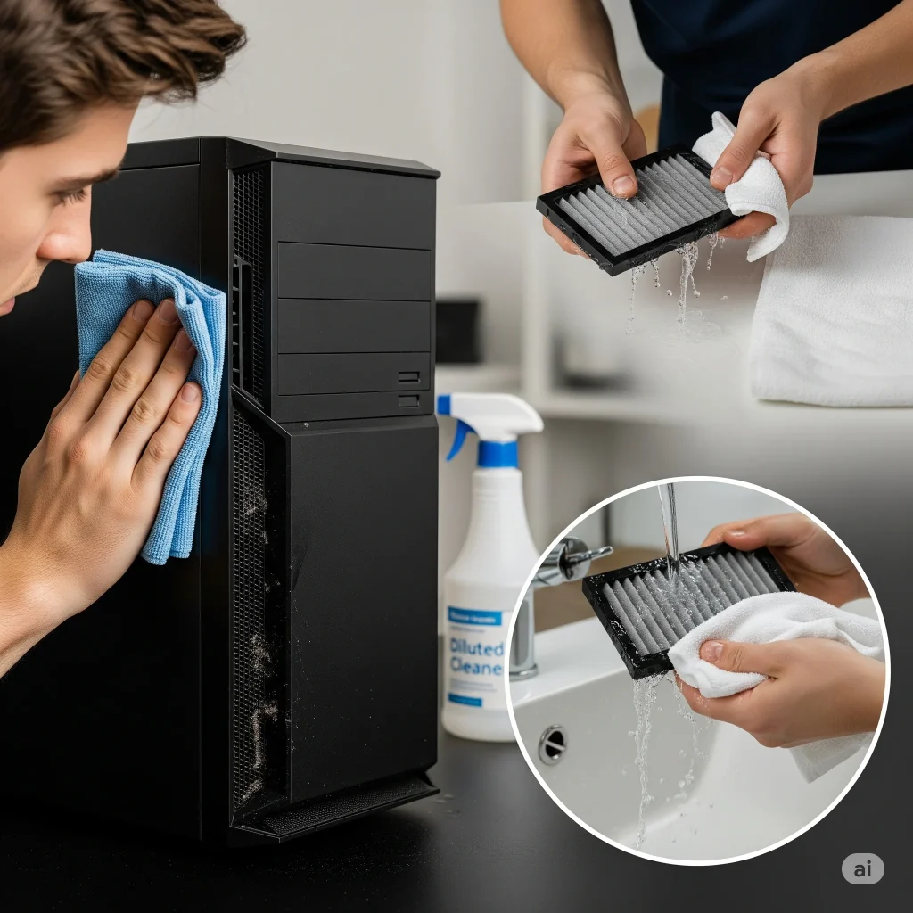 External Case Cleaning