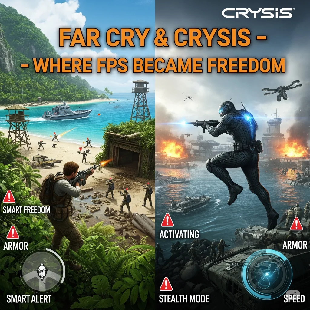 Far Cry (2004) Crysis (2007) – Sandbox and Mobility Shift