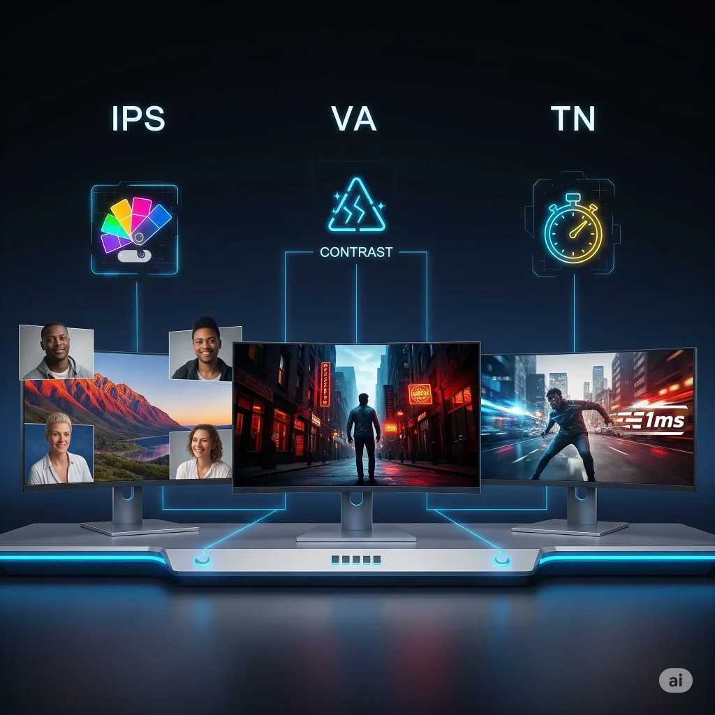 Panel Types: IPS, VA, and TN