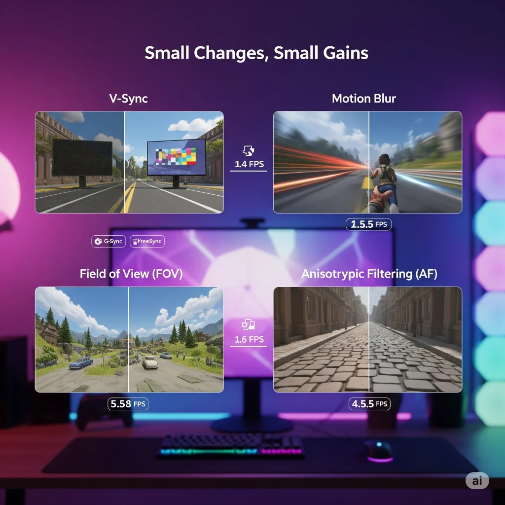 Small Changes, Small Gains: Settings That Don't Affect Speed Much